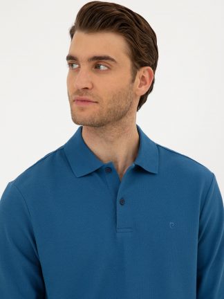 سویشرت مردانه آبی لاجوردی روشن پیرکاردین