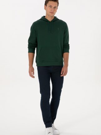 شلوار جین اسلیم فیت مردانه سبز یو اس پولو