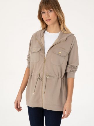 سویشرت زنانه بژ یو اس پولو