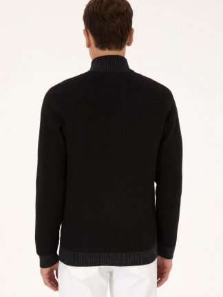 ژاکت مردانه مشکی یو اس پولو