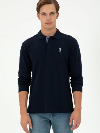 سویشرت مردانه سرمه ای یو اس پولو