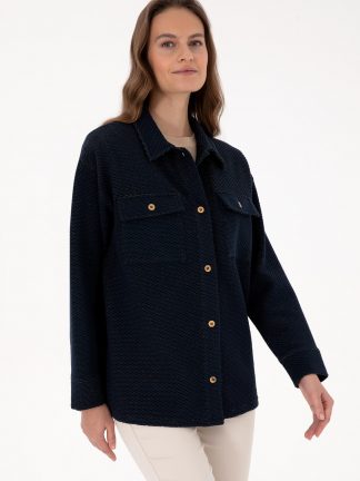 شومیز زنانه سرمه ای یو اس پولو