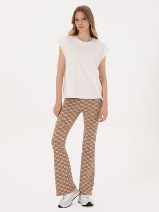 شلوار راحتی زنانه بژ پیرکاردین