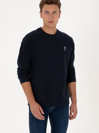 سویشرت مردانه سرمه ای یو اس پولو