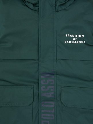 کاپشن پسرانه سبز تیره یو اس پولو