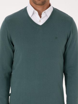 پلیور مردانه سبز پیرکاردین