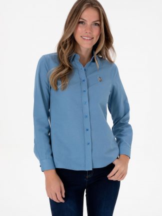 شومیز زنانه آبی تیره یو اس پولو