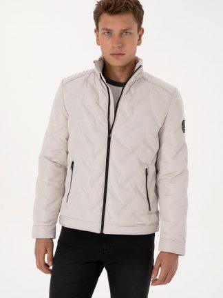 کاپشن مردانه طوسی یو اس پولو