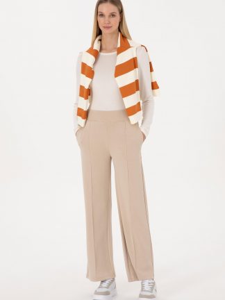 شلوار راحتی زنانه بژ یو اس پولو