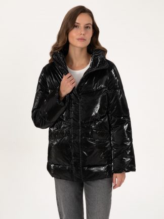 کاپشن زنانه مشکی پیرکاردین