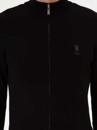 ژاکت مردانه مشکی یو اس پولو