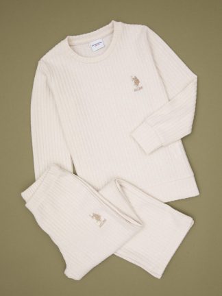 لباس راحتی دخترانه بژ یو اس پولو