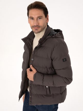 کاپشن مردانه خاکستری تیره کاشارل