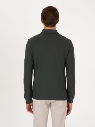 سویشرت مردانه خاکی تیره پیرکاردین