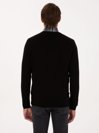 پلیور مردانه مشکی پیرکاردین