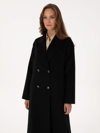 پالتو زنانه مشکی پیرکاردین