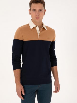 سویشرت مردانه شتری یو اس پولو