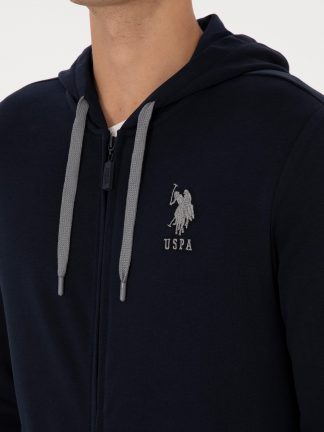 سویشرت مردانه سرمه ای یو اس پولو