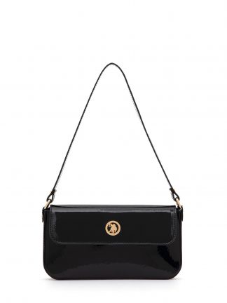 کیف دوشی زنانه مشکی یو اس پولو