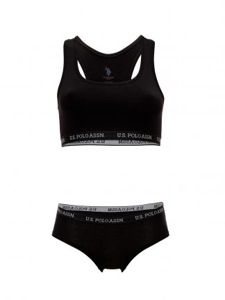 لباس زیر زنانه مشکی یو اس پولو