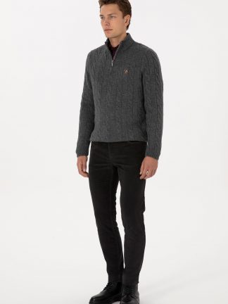 شلوار کتان مردانه خاکستری یو اس پولو