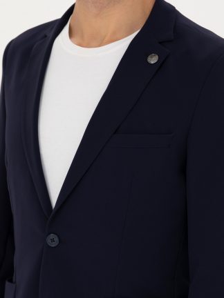 کت مردانه سرمه ای پیرکاردین