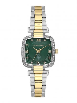 ساعت مچی زنانه طلایی یو اس پولو