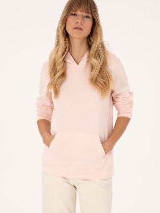 هودی زنانه صورتی روشن یو اس پولو