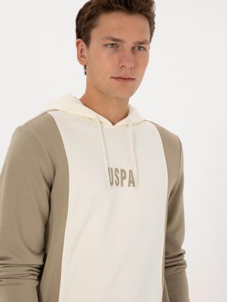 هودی مردانه خاکی روشن یو اس پولو