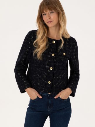 کت زنانه سرمه ای یو اس پولو