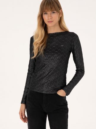 سویشرت زنانه مشکی یو اس پولو