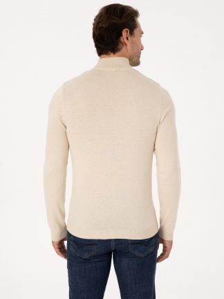 پلیور مردانه بژ کاشارل