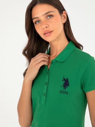 پیراهن و لباس مجلسی زنانه سبز یو اس پولو