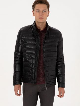 کاپشن مردانه مشکی یو اس پولو