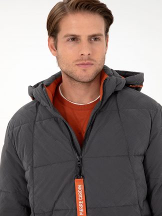 کاپشن مردانه خاکستری تیره پیرکاردین