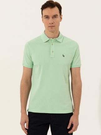 پولوشرت مردانه آبی فیروزه ای کاشارل