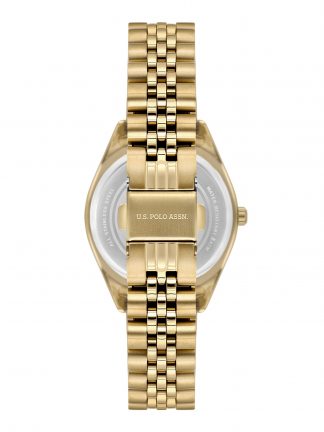 ساعت مچی زنانه طلایی یو اس پولو
