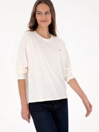 سویشرت زنانه کرم یو اس پولو