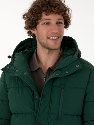 کاپشن مردانه سبز تیره یو اس پولو