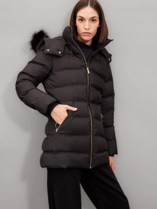 کاپشن زنانه مشکی دفکتو