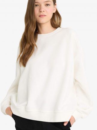 سویشرت زنانه سفید دفکتو تصویر ۱