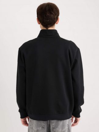 سویشرت مردانه مشکی دفکتو تصویر ۱