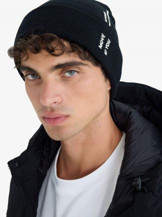 کلاه بافت مردانه مشکی دفکتو تصویر ۱