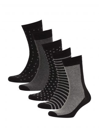 جوراب مردانه مشکی دفکتو تصویر ۱