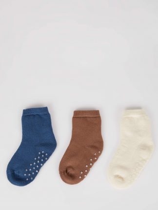 جوراب نوزاد پسر چند رنگ دفکتو تصویر ۱