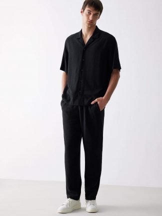 شلوار جاگر مردانه مشکی دفکتو تصویر ۱