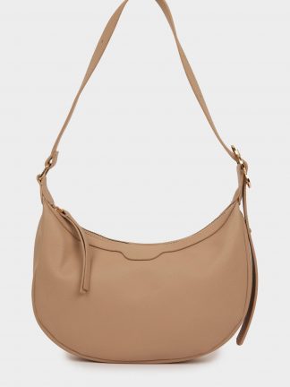 کیف دوشی زنانه بژ دفکتو تصویر ۱