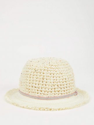 کلاه دخترانه بژ دفکتو تصویر ۱