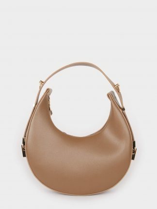 کیف دستی زنانه راسویی تیره (فرعی) (مادر : بژ) دفکتو تصویر ۱