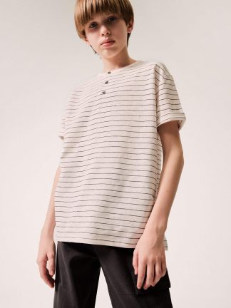 تی شرت پسرانه بژ دفکتو